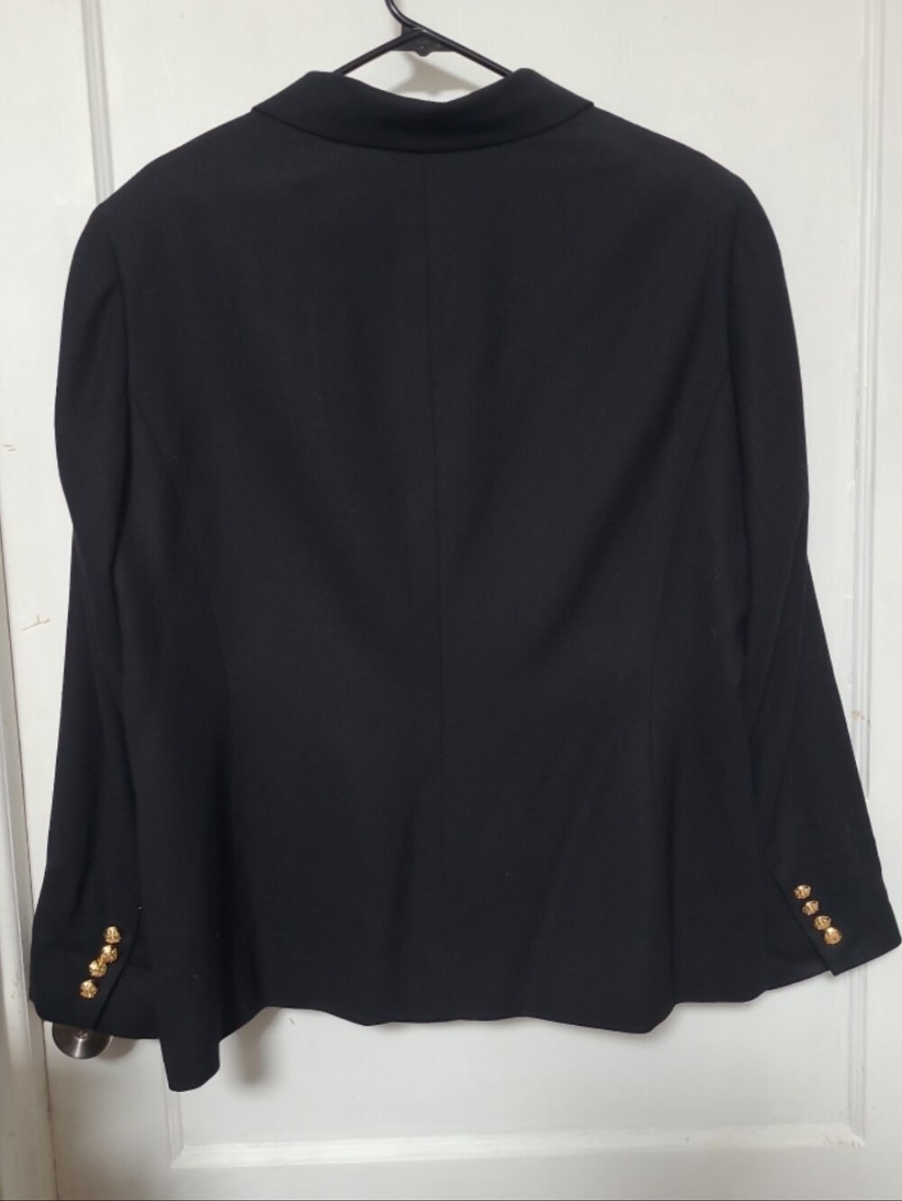 Ralph Lauren Black Wool Blazer with Gold Crest Detail 20W - Picture 7 of 7